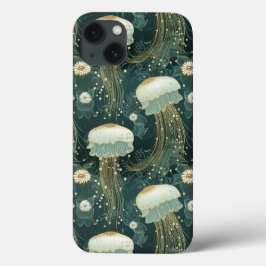 Elegantes Quallyfish Muster - Individuelle Name Case-Mate iPhone Hülle