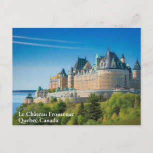 Elegantes Quebec Kanada Aquarell-Postkarte Postkarte