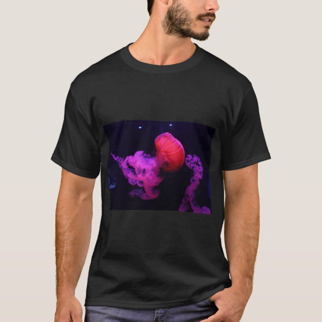 Elegantes Quellyfish Ocean Animal T-Shirt (Vorderseite)