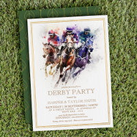 Elegantes Race Horse Derby Party Reiten
