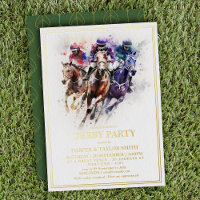 Elegantes Race Horse Derby Party Reiten