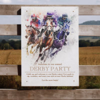 Elegantes Race Horse Derby Party Reiten