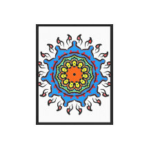 Elegantes radiales Mandala
