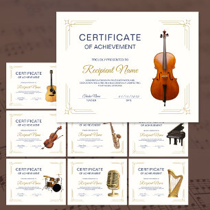 Elegantes Rahmen-Cello-Saiten-Kurs-Auszeichnungsze