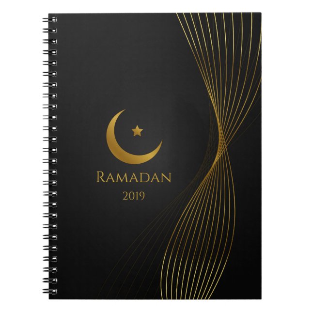 Elegantes Ramadan-Event-Planer-Notizbuch Notizblock (Vorderseite)