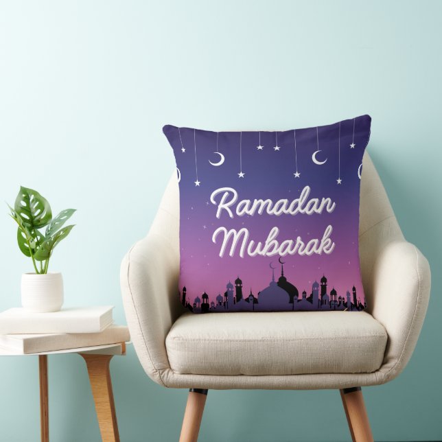 Elegantes Ramadan Mubarak Kissen (Stuhl )
