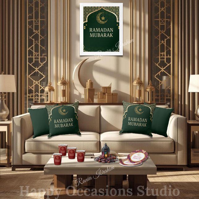Elegantes Ramadan Mubarak Kissen (Von Creator hochgeladen)