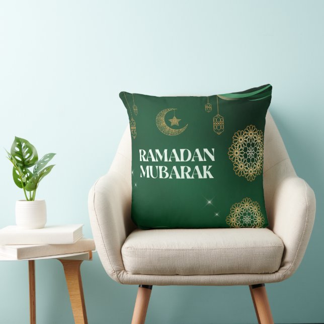 Elegantes Ramadan Mubarak Kissen (Stuhl )
