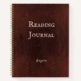 Elegantes Reading Journal-Personalisiert-Notebook Notizbuch