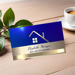 Elegantes Real Anwesen Broker House Gold Dachl Visitenkarte