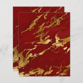 Elegantes Red Gold Imitate Marmorbuch
