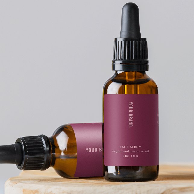 Elegantes Red & Pink 1oz 30 ml Cosmetic Flasche Et Adressaufkleber (Von Creator hochgeladen)