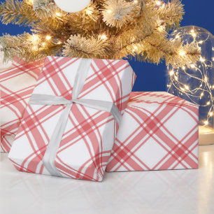 Elegantes Red Tartan Kariert Checkered Geschenkpapier