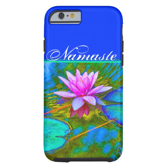 Elegantes Reflexionen Namaste Yoga Lotus Case-Mate iPhone Hülle (Rückseite)