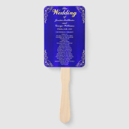 Elegantes Regal Golden Typografy Wedding Program Fächer