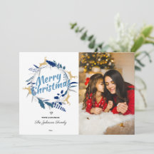 Elegantes Reindeer Floral Christmas Wreath Foto Ho