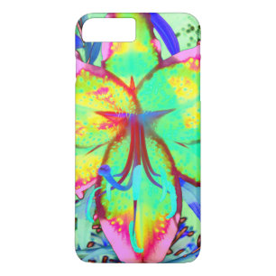 Elegantes Retro-Boho-Abstrakt Grün Pink Floral Case-Mate iPhone Hülle