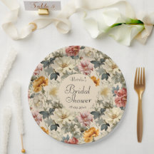 Elegantes Retro-botanisches Brautparty