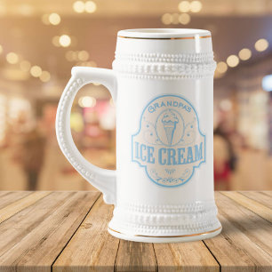 Elegantes Retro-Eiscafé Vintage-Café Bierglas
