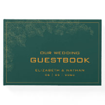 Elegantes Retro Emerald Green Wedding Quote
