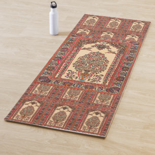 Elegantes Retro Modernes Vintages Persisches Yogamatte