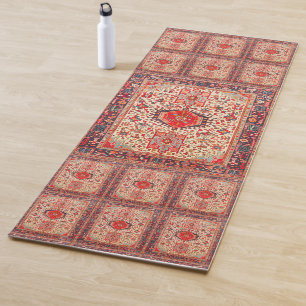 Elegantes Retro Modernes Vintages Persisches Yogamatte