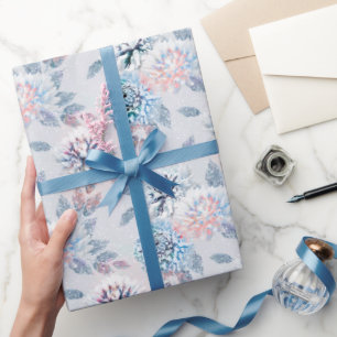 Elegantes Retro-Muster mit Blumen. Geschenkpapier