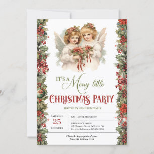 Elegantes Retro Viktorianisch Angels Party Einladung