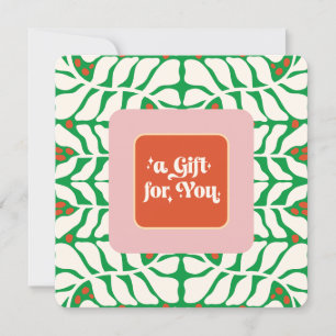 Elegantes Retro Weihnachtsgeschenk