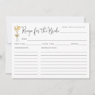 Elegantes Rezept für die Bride Utensils Gold Ribbo