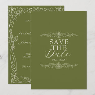 Elegantes, romantisches, altes Geld Hochzeit in Ol Save The Date