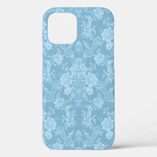 Elegantes romantisches Chic Floral Damast-Pastellb iPhone 12 Hülle