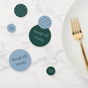 Elegantes Romantisches Drehbuch Slate & Forest Con Konfetti