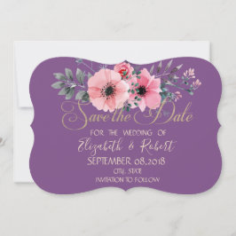 Elegantes romantisches Floral Save the Date