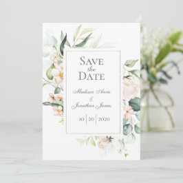 Elegantes Romantisches Wasserfarbenschild Save The Date