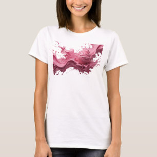 Elegantes Rosa ABSTRACT ART Künstlerisches Motiv T-Shirt