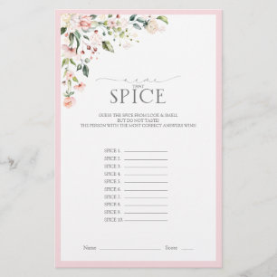 Elegantes Rosa Aquarell Brautparty Spiel