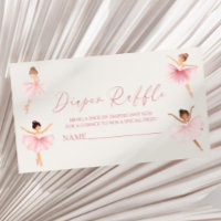 Elegantes rosa Ballerina Baby Duschdusche Windelwa