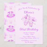 Elegantes rosa Ballett Geburtstag Pointe Schuhe