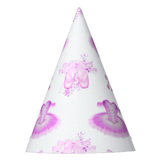 Elegantes rosa Ballett Geburtstag Tutu & Pointe Sc Partyhütchen