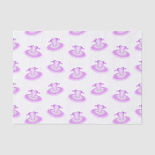 Elegantes rosa Ballett Geburtstag Tutu Wasserfarbe Seidenpapier