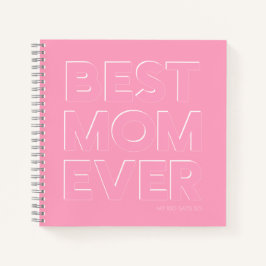 Elegantes Rosa Beste Mutter Aller Zeiten Notizbuch