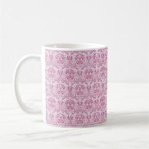 Elegantes rosa Blumenmuster Kaffeetasse