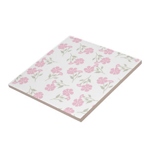 Elegantes rosa Blumenmuster Keramikfliese für Zuha