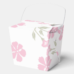 Elegantes rosa Blumenmuster zum Mitnehmen Geschenkschachtel