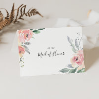 Elegantes Rosa Blush Brautparty Vielen Dank