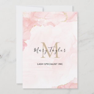 Elegantes Rosa-Blush-Gold-Glitter-Marmor  Einladung