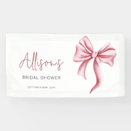 Elegantes Rosa-Bow-Brautparty Banner