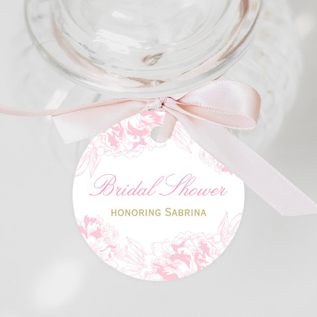 Elegantes Rosa-Brautparty Geschenkanhänger (Von Creator hochgeladen)