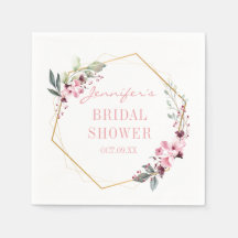 Elegantes Rosa Brautparty Napkins